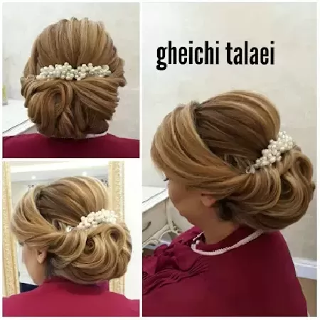سالن عروس قيچي طلايي