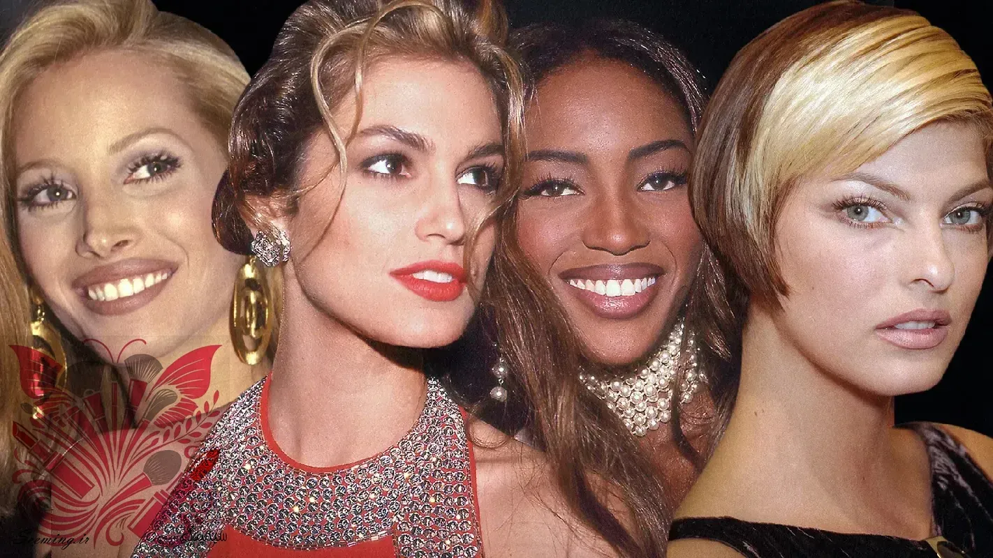 بازگشت استايلهاي دهه ۹۰ در آرايش و شينيون | ترند مدرن ۲۰۲۵