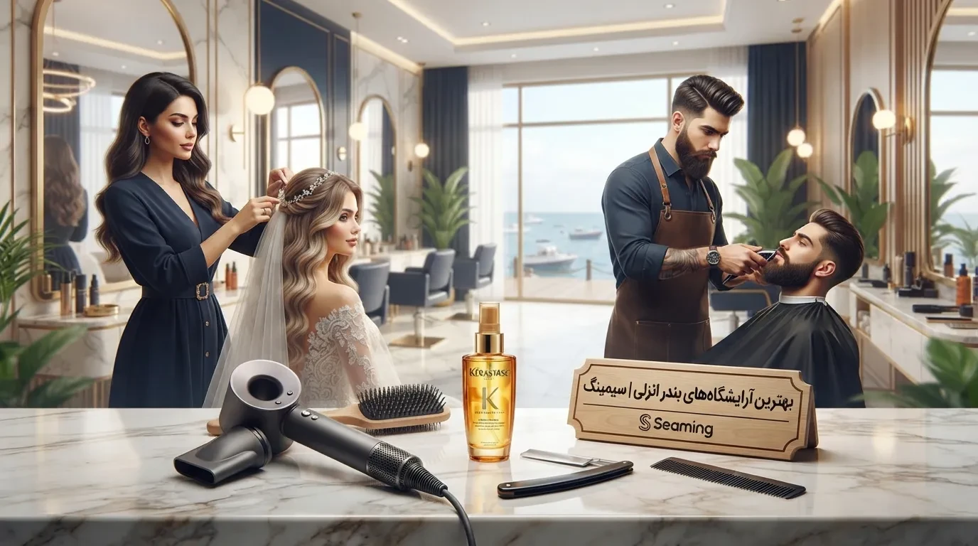 ليست بهترين آرايشگاهها و سالن هاي زيبايي شهر بندر انزلي